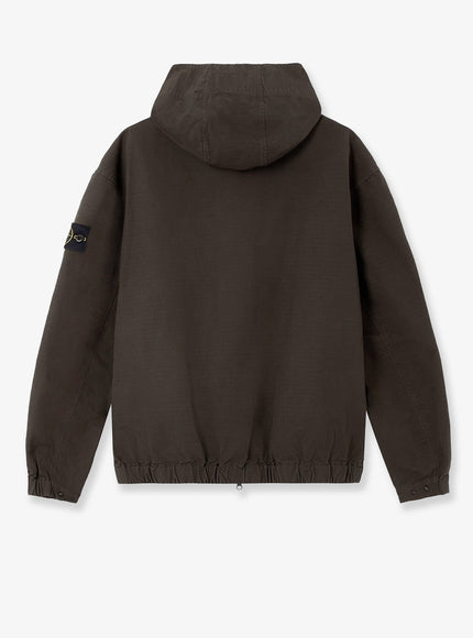 Stone Island Hooded Organic Cotton Jacket
