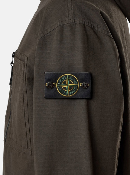 Stone Island Hooded Organic Cotton Jacket
