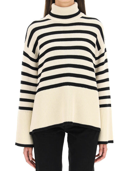 Toteme striped wool cotton turtleneck