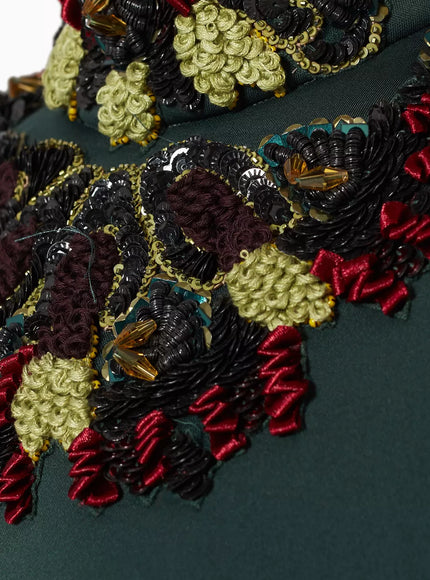 Badgley Mischka Embellished Column Gown