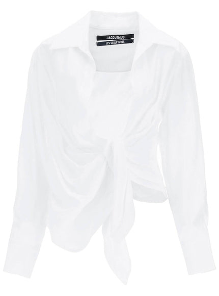 Jacquemus La Chemise Bahia Braped Blouse