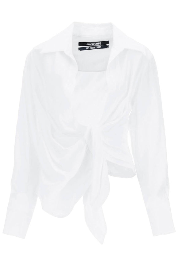 Jacquemus La Chemise Bahia Braped Blouse