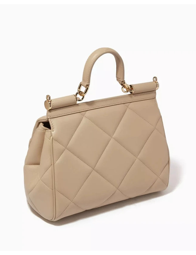 Dolce & Gabbana Miss Sicily Medium Quilted Leather Satchel Bag