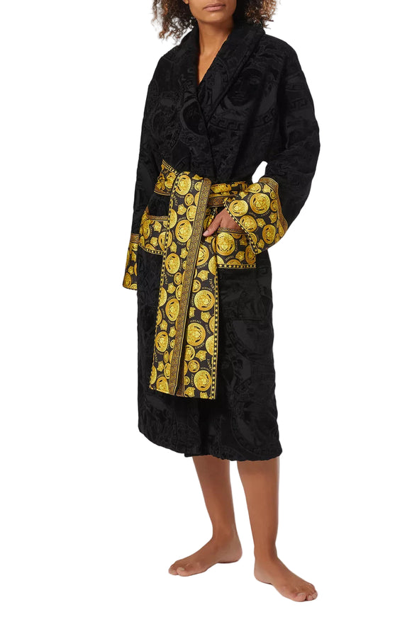 Versace “I Love Baroque” Medusa Amplified Bathrobe - Unisex