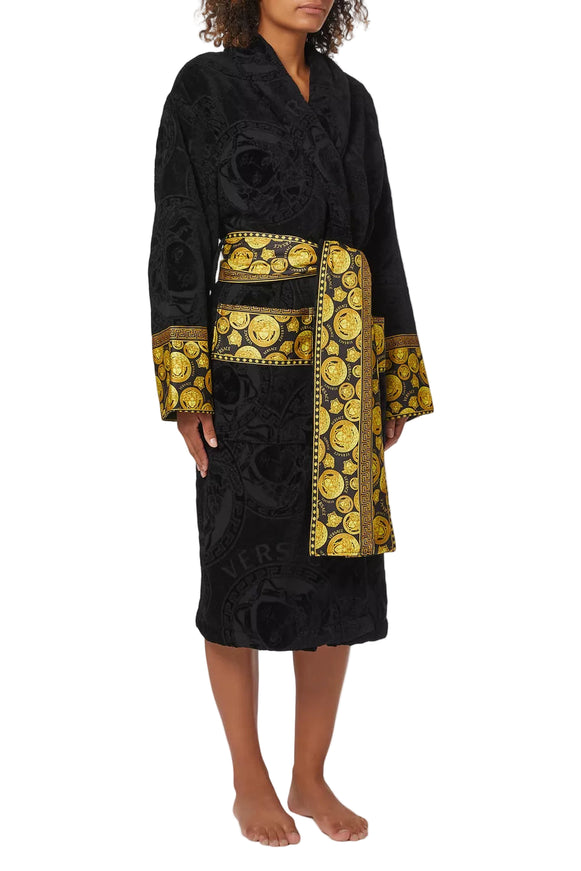 Versace “I Love Baroque” Medusa Amplified Bathrobe - Unisex