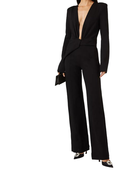 Gauge81 Phil Plunge-neck Jumpsuit in Jersey