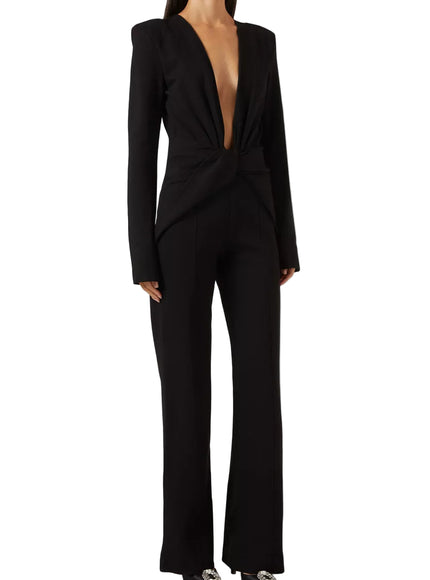 Gauge81 Phil Plunge-neck Jumpsuit in Jersey