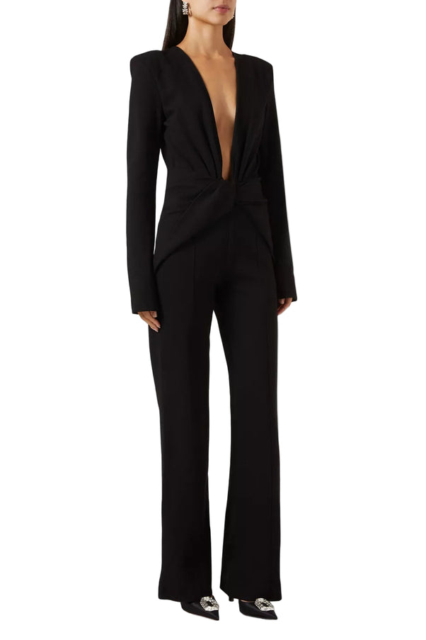 Gauge81 Phil Plunge-neck Jumpsuit in Jersey