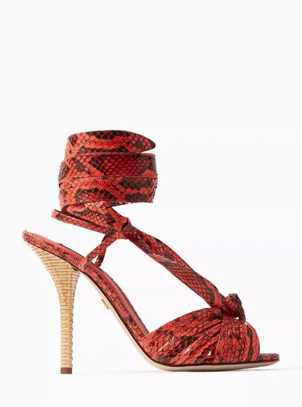 Dolce & Gabbana 105mm Python-Effect Sandals