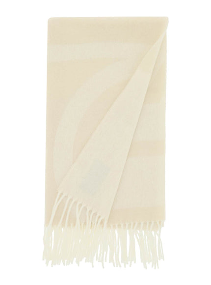 Toteme monogram jacquard wool scarf