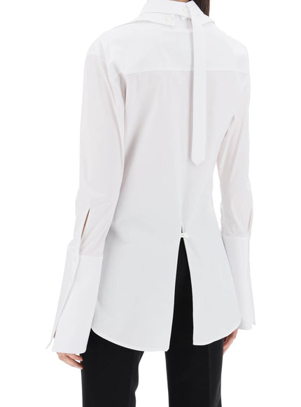 Courreges modular cotton poplin shirt