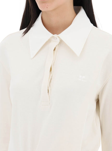 Courreges twisted polo mini dress