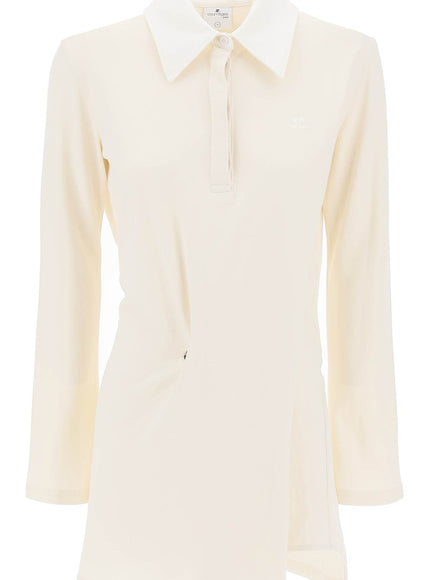 Courreges twisted polo mini dress