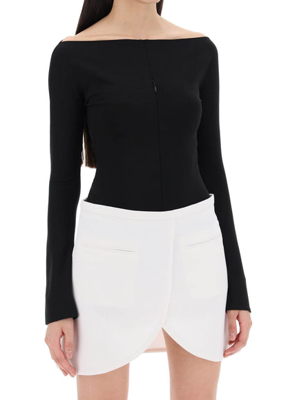 Courreges "invisible front zip bodycon dress"