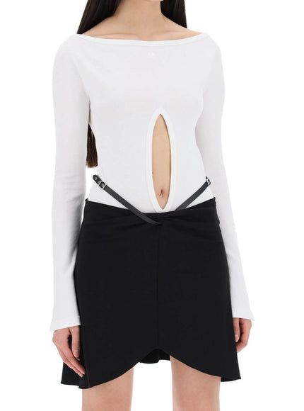 Courreges "jersey body with cut-out