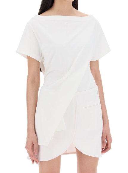 Courreges twisted body t-shirt