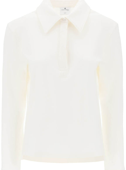 Courreges cotton piqué polo shirt