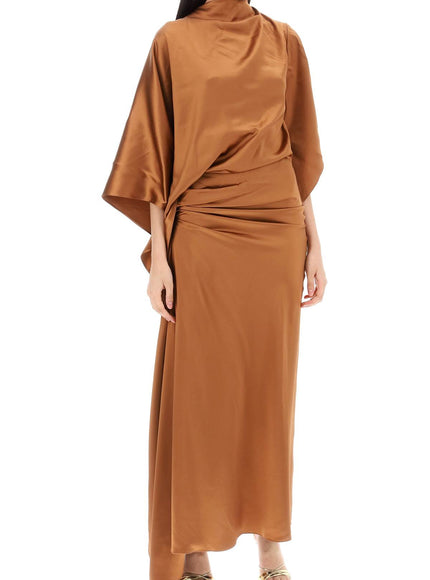 Christopher Esber cusco silk draped midi dress