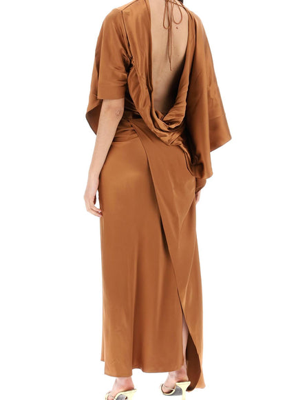 Christopher Esber cusco silk draped midi dress