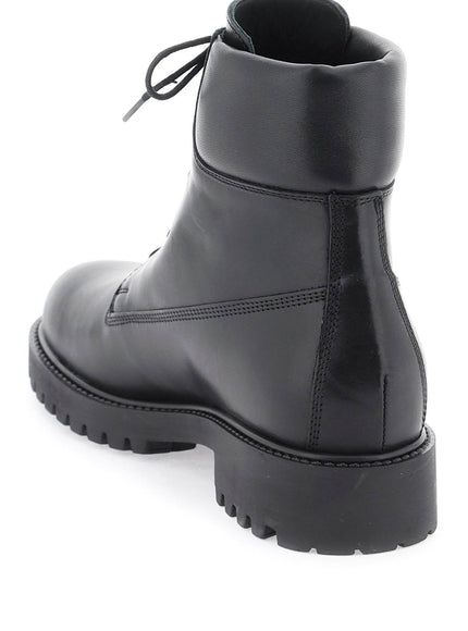 Toteme Husky Ankle Boots In Black Leather