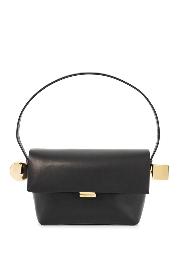 Jacquemus Le Rond Carre Embellished Leather Shoulder Bag