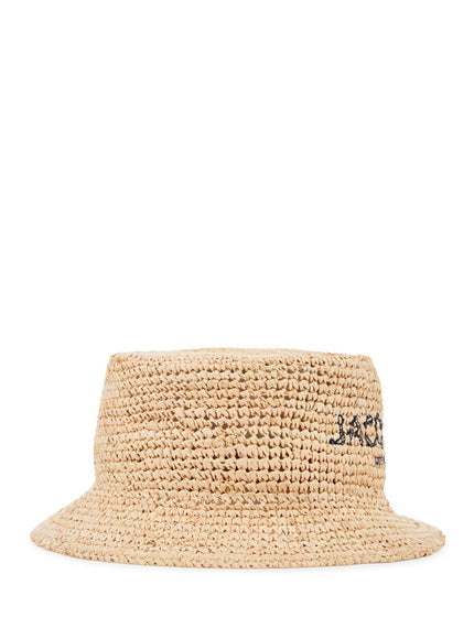 Jacquemus peach bucket hat for a stylish