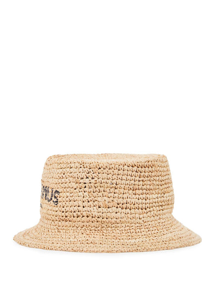 Jacquemus peach bucket hat for a stylish