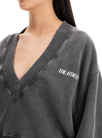 The Attico 'oversized v-neck sweatshirt