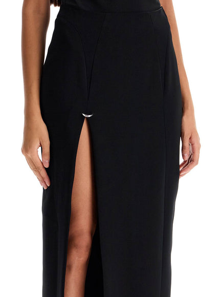 Mugler long skirt with piercing detail