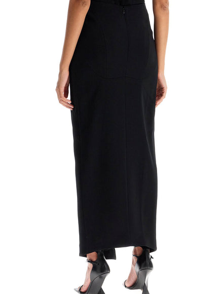 Mugler long skirt with piercing detail