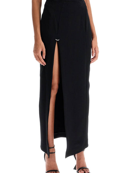 Mugler long skirt with piercing detail