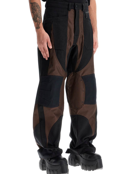 Mugler patchwork cargo pants with