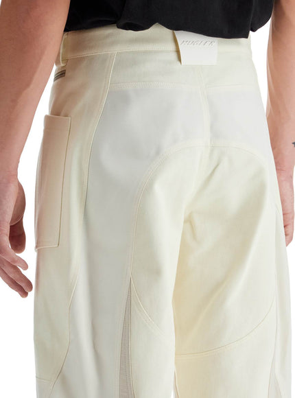 Mugler patchwork cargo pants with