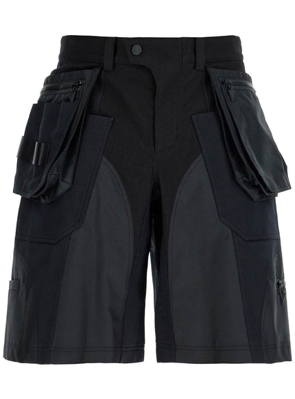 Mugler "bi-material cargo bermuda shorts