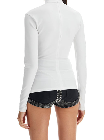 Mugler long-sleeved star top for