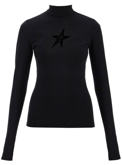 Mugler long-sleeved star top for