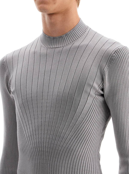 Mugler fitted long-sleeved top