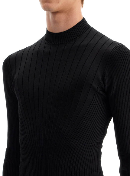 Mugler fitted long-sleeved top