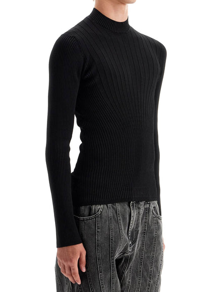 Mugler fitted long-sleeved top