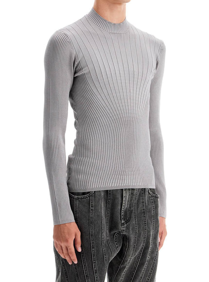 Mugler fitted long-sleeved top