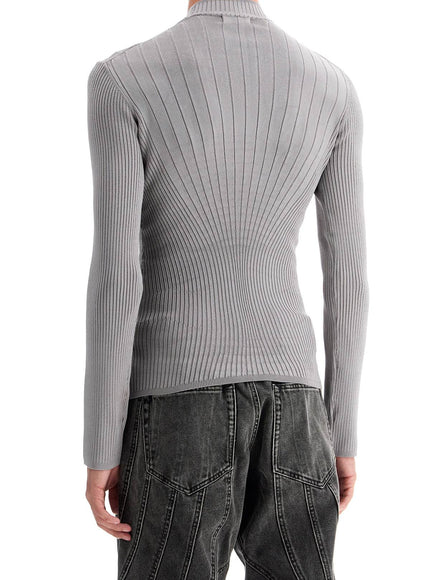 Mugler fitted long-sleeved top