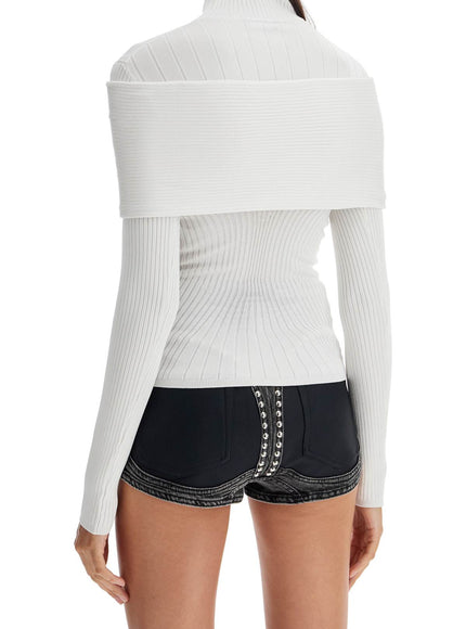 Mugler long-sleeved top with off-