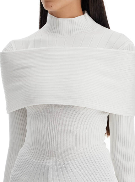 Mugler long-sleeved top with off-