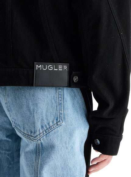 Mugler two-tone denim jacket