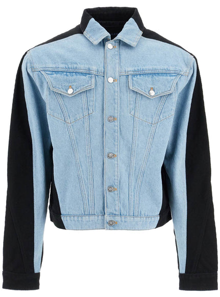 Mugler two-tone denim jacket