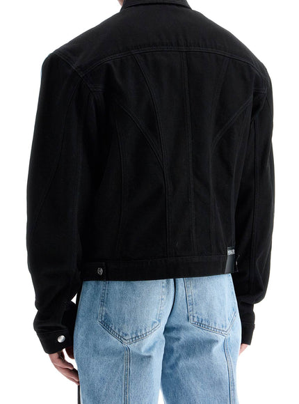 Mugler two-tone denim jacket