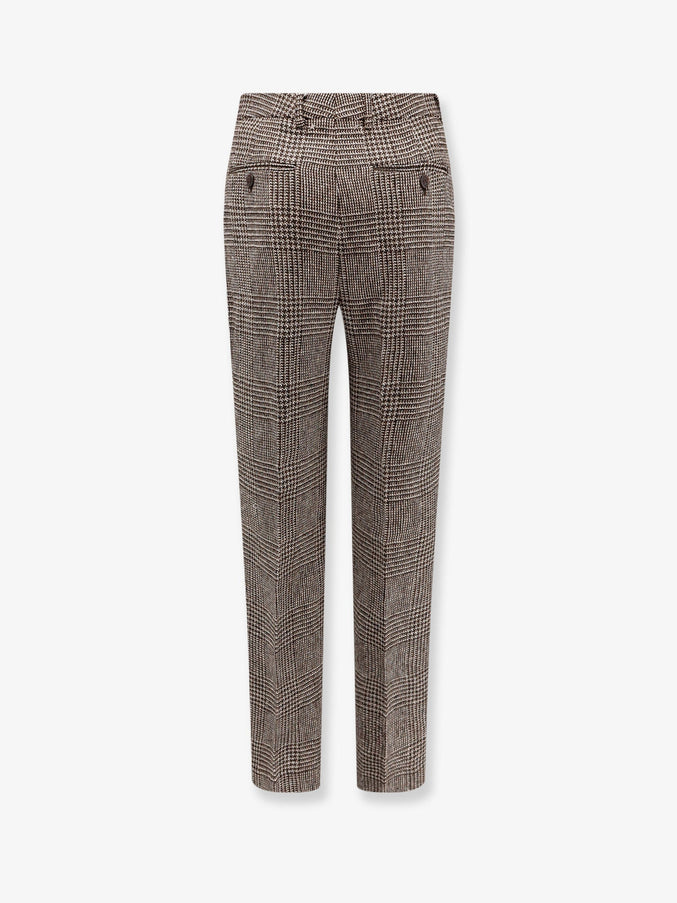 Golden Goose Deluxe Brand Relax Straight Prince Of Wales Trouser