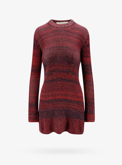 Golden Goose Deluxe Brand Knitted Multicolor Mini Dress With Stars Detail Multicolore