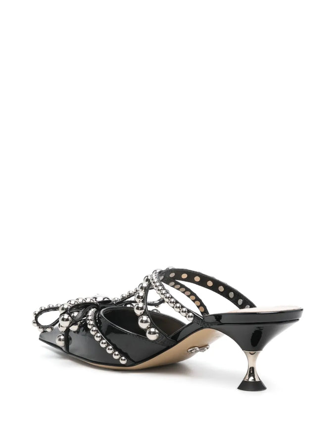 Mach & Mach 55mm Studded Leather Mules