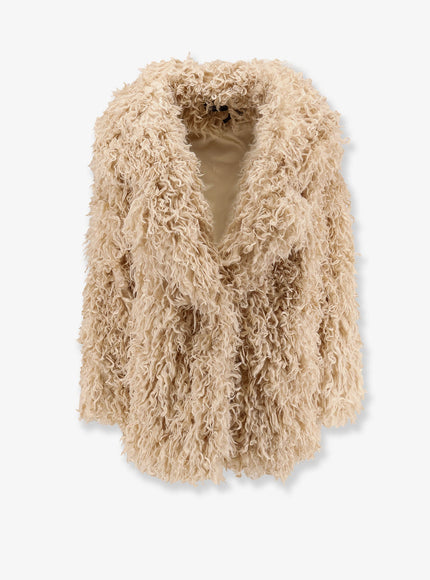 Actualee Faux Shearling Peacoat Crema